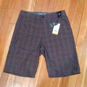 Rip Curl Epic Mix Boardwalk Boardshorts - Brown Check - Mens Size 29 - NEW